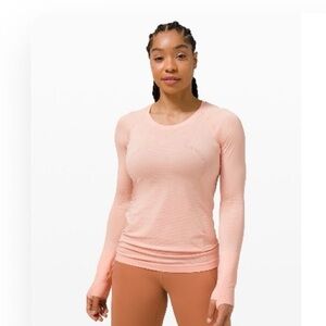 Lululemon Swiftly Tech Long Sleeve size 8 Pink Mist